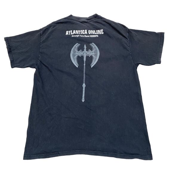 Rare Vintage Atlantica Online MMORPG T Shirt Men's L Gamer - Picture 1 of 9